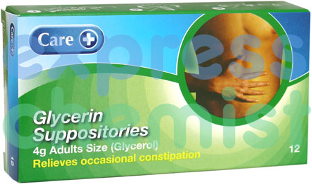 Unbranded Glycerin Suppositories for Adults 12x