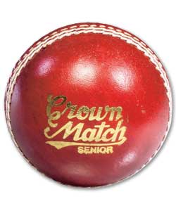 GM branded. Senior leather cricket ball