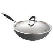 Unbranded Go Cook Wok 30cm with Lid