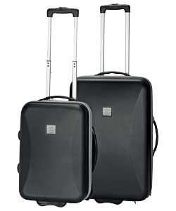 Travel case : black with grey, made from waterproof hard moulded ABS, Interlocking zips.1 external p