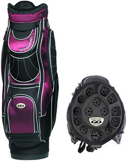 Go Golf Camel Series Burgundy/Black Griplok Trolley Bag