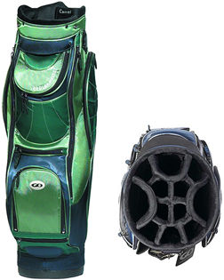 Go Golf Camel Series Green/Black 12 Way Divider Trolley Bag