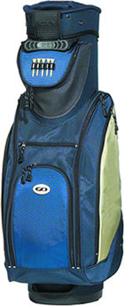 7-way fully divided. 8.5" diameter. Very spacious pockets including a large top front pocket