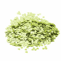 gold heart metallic confetti