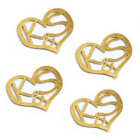 gold personalised metallic confetti