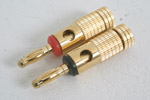 Gold-plated for maximum reliability  these stylish 4mm banana plugs are ideal for loudspeaker connec