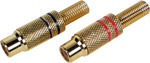 Gold-Plated Phono Line Socket ( Gld/Blk Phono Ln