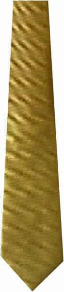 A lovely woven polyester dark gold tie with a thin horizontal black weave