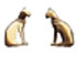 Unbranded Goldplated sterling silver Egyptian cat earrings