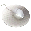 Golf Club Computer Mouse with Mouse Pad