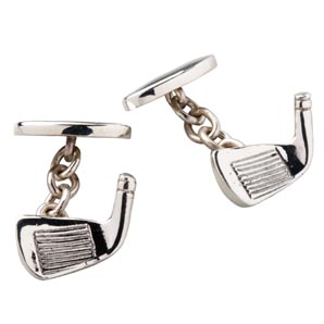 Golf Club Cufflinks- Sterling Silver