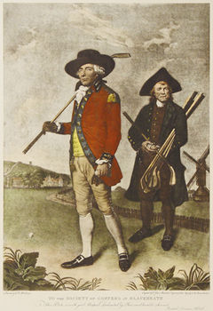 Unbranded Golfers at Blackheath Large Hand Coloured Etching