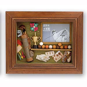 Unbranded Golfing Shadow Box