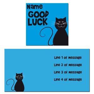 Unbranded Good Luck Blue Cat Card