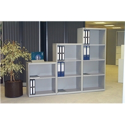 Goose Grey Single Shelf Desk High Bookcase Size