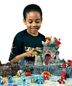 High playability with lots of secret hiding places, weapons and traps to attack and defend. Two Peop