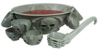 Welcome your guests with this ghastly punch set.   They take one of the six macabre cups hanging