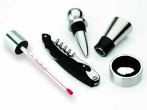 Everything a wine lover will ever need  presented in a stylish wooden box