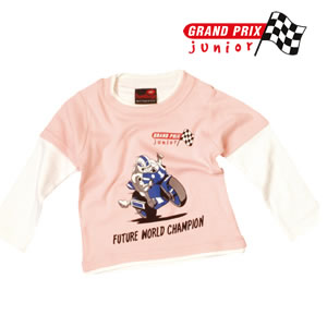A delightful little long sleeved Girls Bike T-Shirt from the Grand Prix Juniors range for the younge