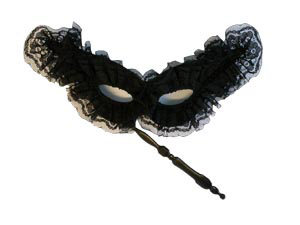Unbranded Grand Ball eyemask on stick, black