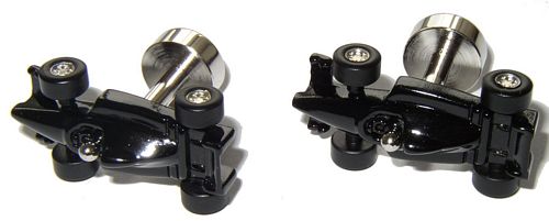 Grand Prix Car Cufflinks - Black