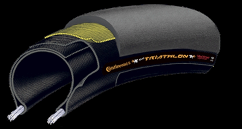 Triathlon specific race tyre as recommended by 2005 Ironman Hawaii winner Faris al Sultan. Vectran