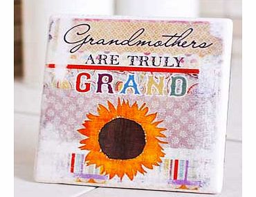 Unbranded Grandmother Decorative Tile with Stand