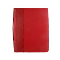 Unbranded Graphic Zipped Portfolio With Handles Red