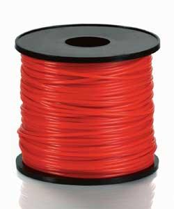 Tough and flexible nylon line for grass trimmers. Red. Length 75m. Weight 0.18kg.