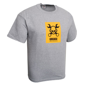Unbranded Grease Monkee T-shirt - Light grey