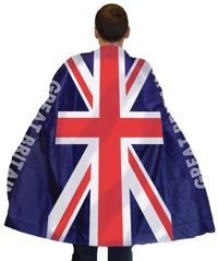 Unbranded Great Britain Flag Cape - Adult Body Flag