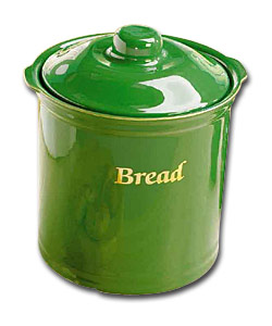 Green Bread Crock