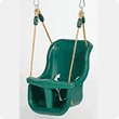 GREEN HIGHBACK BABY SEAT