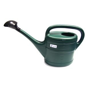 Unbranded Greenwash Plastic Watering Can - Green 5 litres