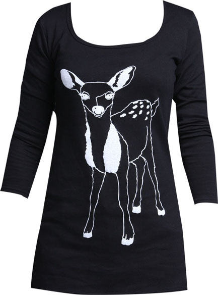 Unbranded Greet animal face print long sleeve top