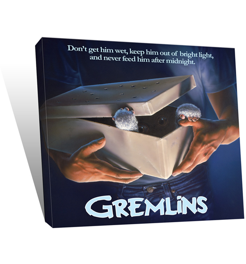 Unbranded Gremlins Movie Poster 30x30 Canvas Art Print