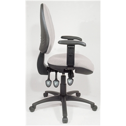 Grey High Back Posture Chair. Adjustable Seat