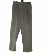 Grey school trousers with half elasticated waist front hip pockets