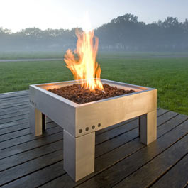 The Grill Tech Architect Stainless Steel Gas Firepit is a new product for 2008 with an adjustable re
