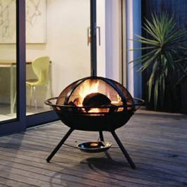 The Grill Tech original Safety Fire Pit is constructed from cast iron to provide a durable and long 