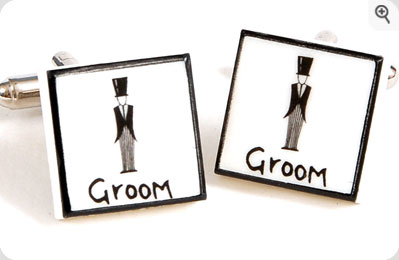 Unbranded Groom Classic Cufflinks