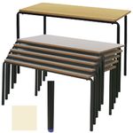 Group C (7-9 Year Old) 600mm High Educational Table - Oat Meal