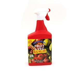 Growing Success Fruit and Veg Bug Killer is a contact insecticide that kills purely by physical mean