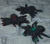 Unbranded Gruesome Horror - 20cm Flock Spider (1 of Asst)