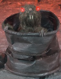 Unbranded Gruesome Horror - 20cm Rat in Drum with Sound