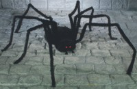 Unbranded Gruesome Horror - 2m Giant Black Spider