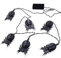 Unbranded Gruesome Horror - 6 LED Indoor Lights - Spiders