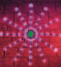 Unbranded Gruesome Horror - 60 LED Web and Spider (B/O)