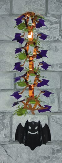 Unbranded Gruesome Horror - 91cm Hanging Bat Garland