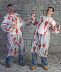 Unbranded Gruesome Horror - Bloody Exam Gown